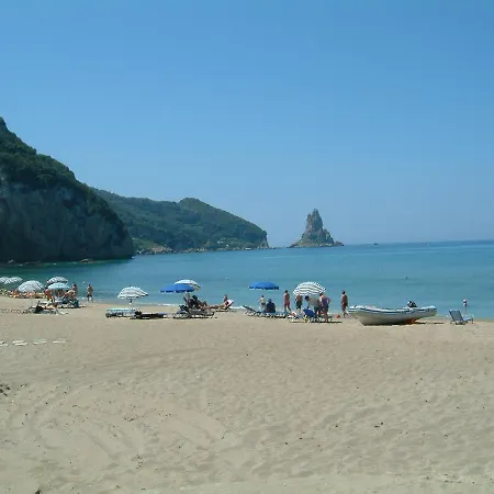 Maria With Pool - Agios Gordios דירה